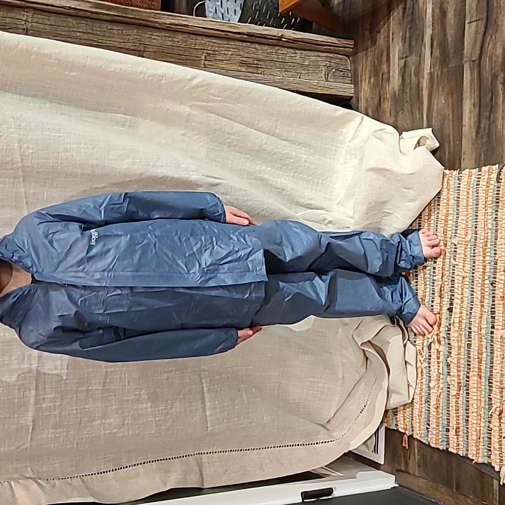 Frogg Toggs (Youth M) Ultra Lite Rain Suit Blue NWT